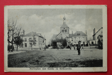 Ansichtskarte AK Betheniville 1916 Marktplatz Kirche Frankreich France 51 Marne
